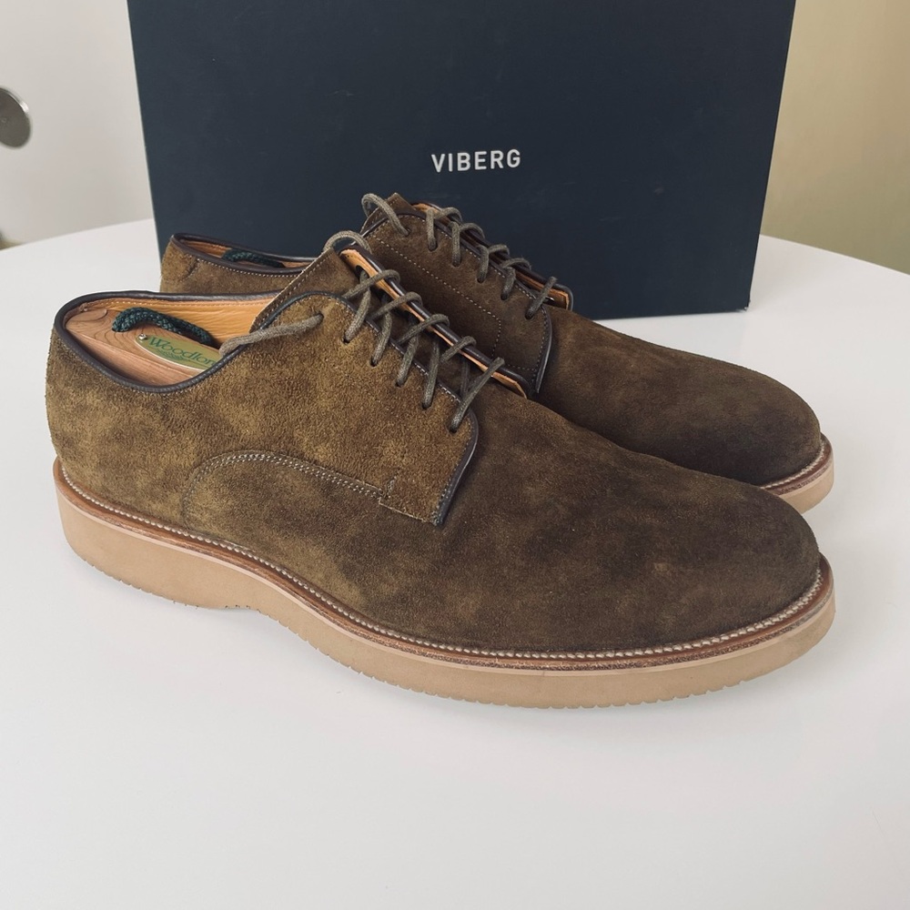 Viberg Derby Shoes Horween Chamois - 9E 1035